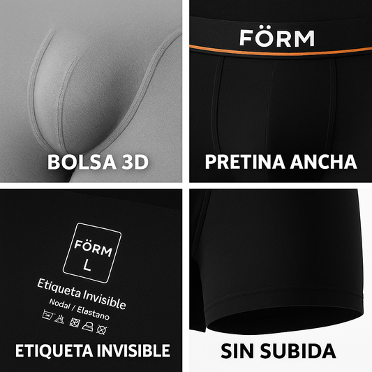 FÖRM Void – 1 Boxer Premium Negro