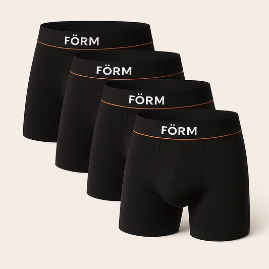 Pack FÖRM Void – 4 Boxers Premium Negros